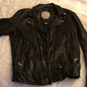 Diesel leather jacket. Bad ass jacket. L.